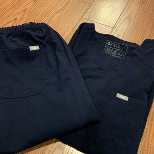 Figs Men’s Large Technical Collection Navy Scrubs Set